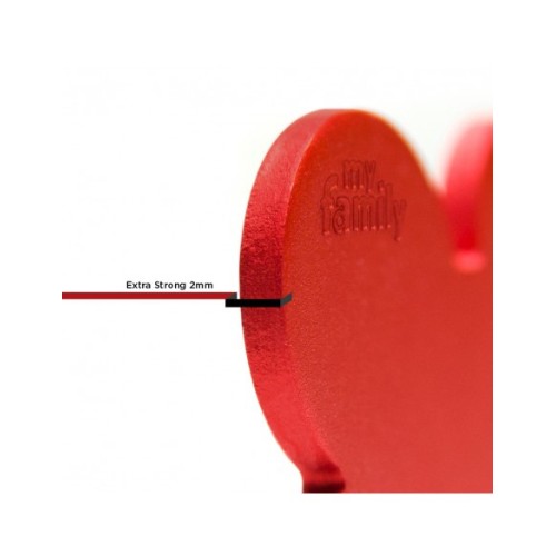 Basic XL roter Knochen Plakette aus...