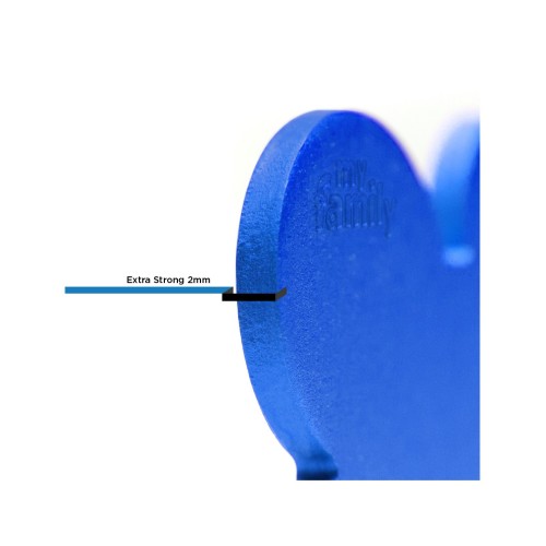 Basic XL blauer Knochen Plakette aus...