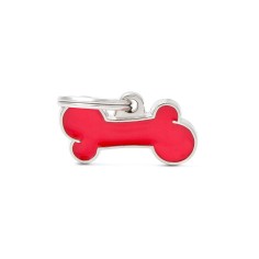 Medaglietta Classic Osso Piccolo Rosso