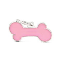 Medaglietta Classic Osso Grande Rosa