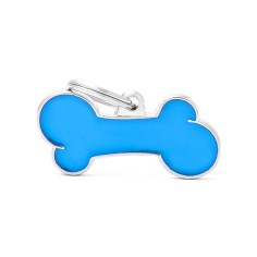 Medaglietta Classic Osso Grande Azzurro
