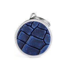 Médaille Bronx Tucson en Cuir Véritable Bleu