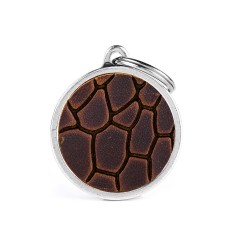 Médaille Bronx Tucson en Cuir Véritable Marron