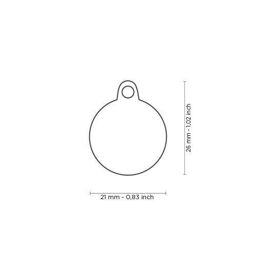 Médaille Glam Os Blanc avec Strass