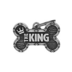 Médaille Bronx Os Grand "The King" en Argent Antique