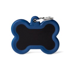 Médaille Hushtag Os Grand Noir en Aluminium avec...