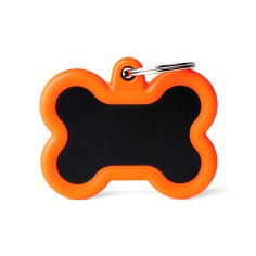 Médaille Hushtag Os Grand Noir en Aluminium avec...