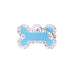 Glam blauer Knochen mit Strass