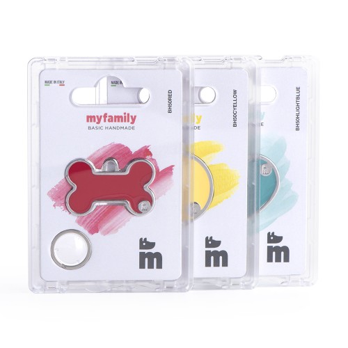 Basic Handmade Lilac Circle ID Tag